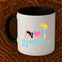 I Love Gymnastics TShirt Coffee Mug thumb 2