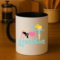 I Love Gymnastics TShirt Coffee Mug thumb 4
