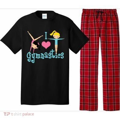 I Love Gymnastics TShirt Pajama Set