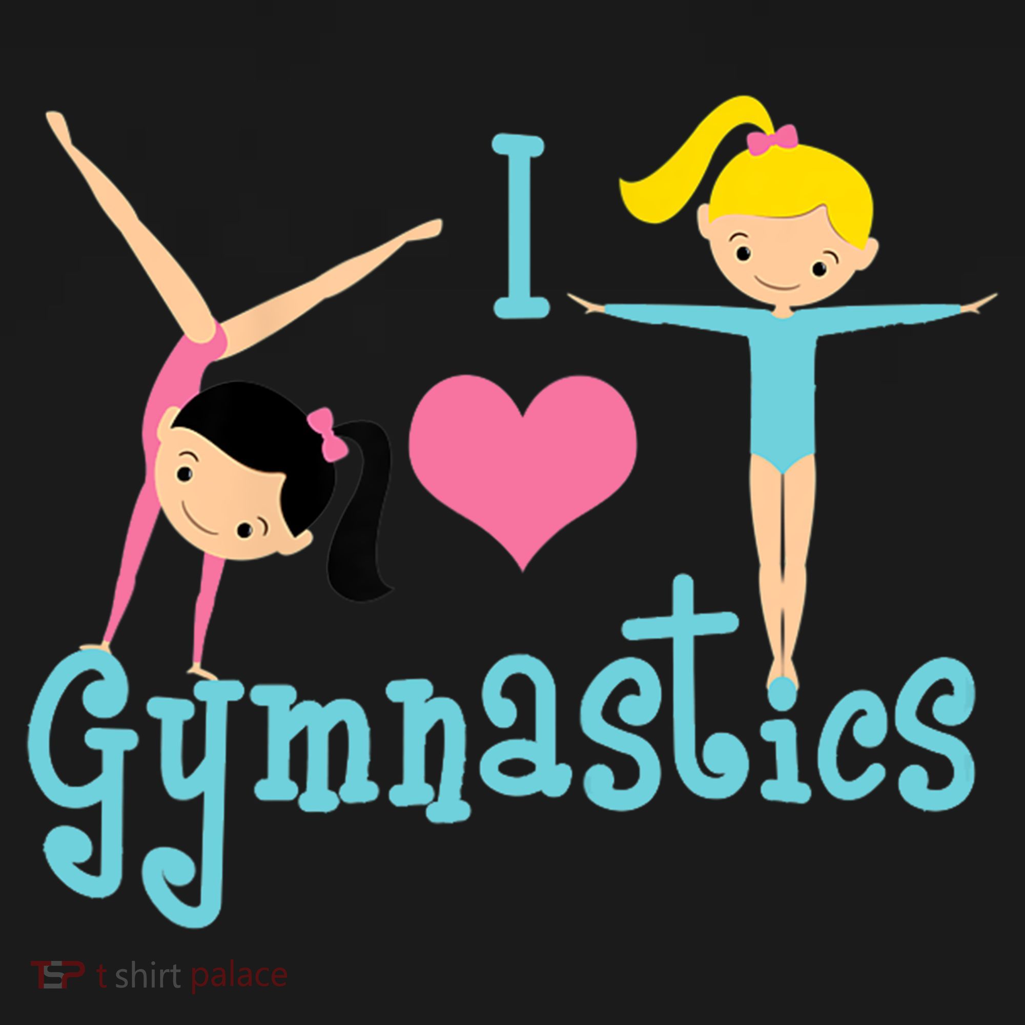 I Love Gymnastics TShirt Women's Flannel Pajama Set