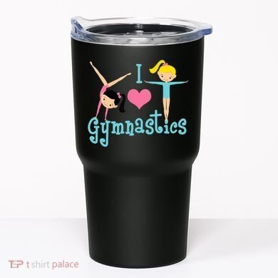 I Love Gymnastics TShirt Tumbler