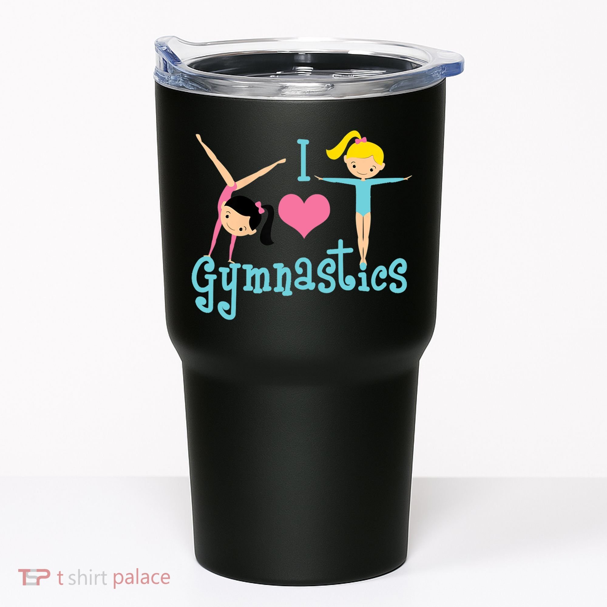 I Love Gymnastics TShirt Tumbler