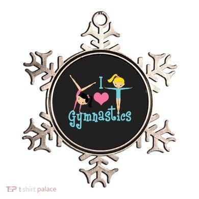 I Love Gymnastics TShirt Ornament