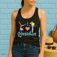 I Love Gymnastics TShirt Women's Tank Top thumb 2
