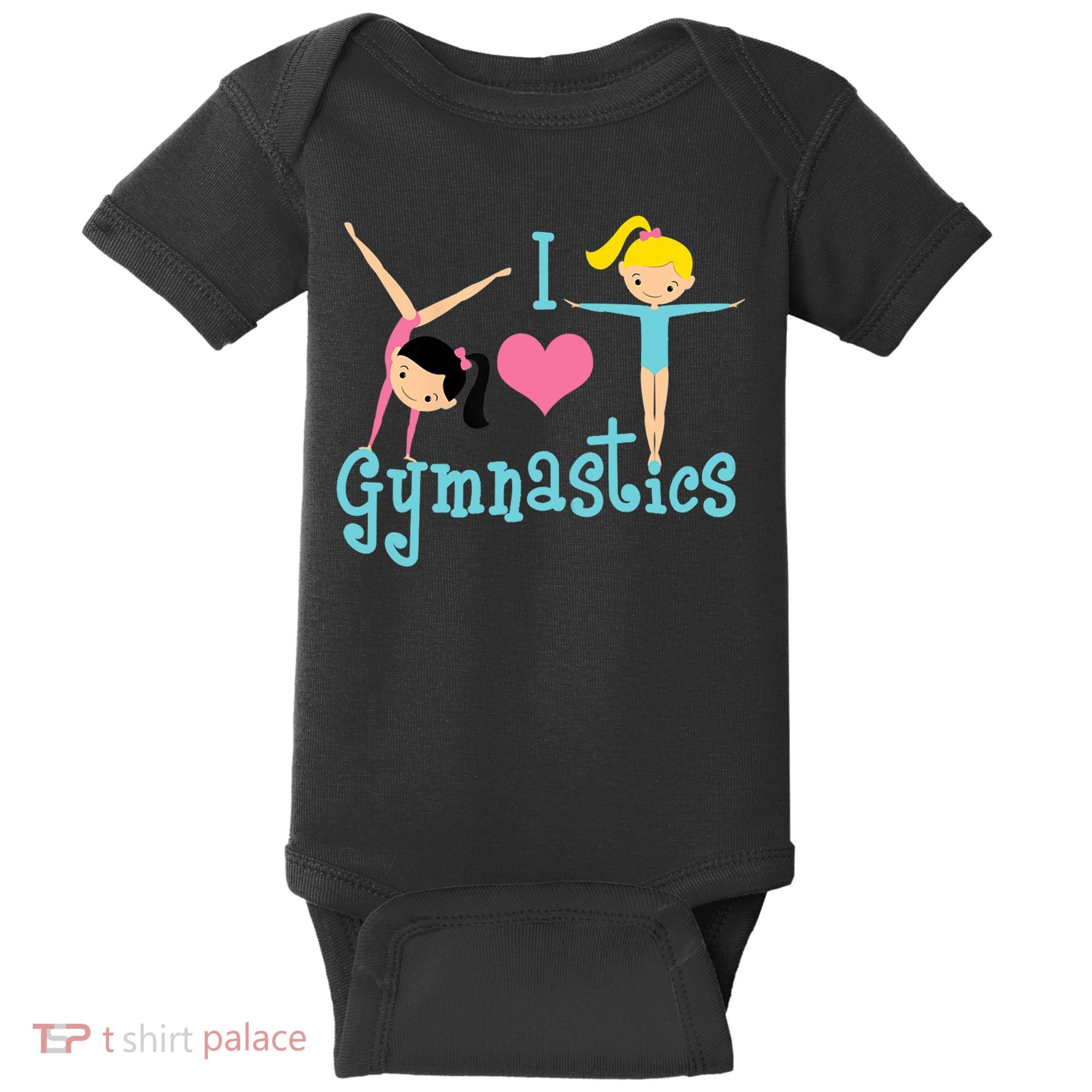 I Love Gymnastics TShirt Baby Bodysuit