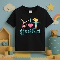 I Love Gymnastics TShirt Toddler T-Shirt thumb 3