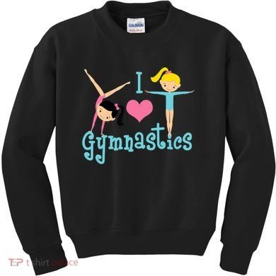 I Love Gymnastics TShirt Kids Sweatshirt