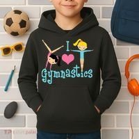 I Love Gymnastics TShirt Kids Hoodie thumb 2
