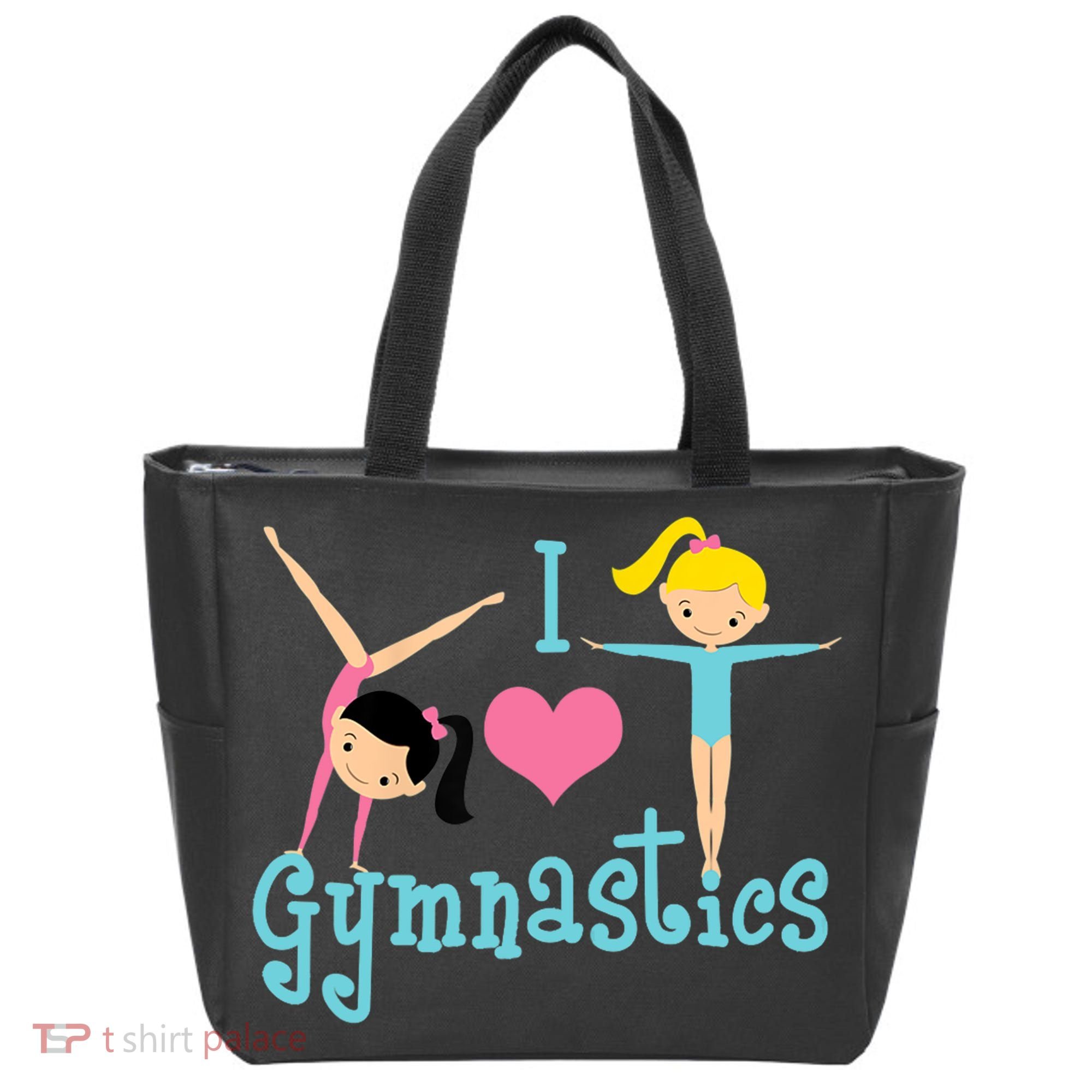 I Love Gymnastics TShirt Tote Bag