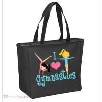 I Love Gymnastics TShirt Tote Bag thumb 2