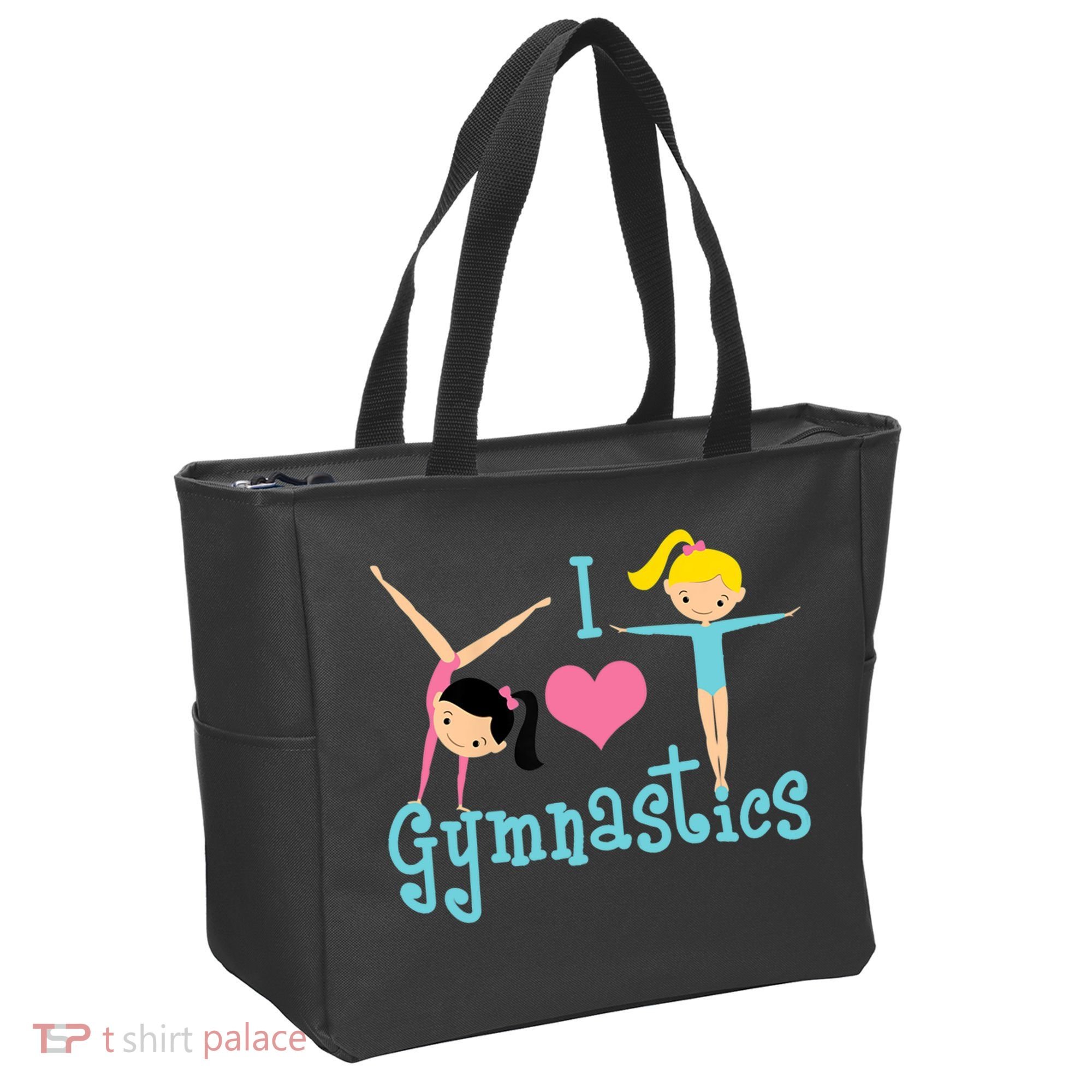 I Love Gymnastics TShirt Tote Bag