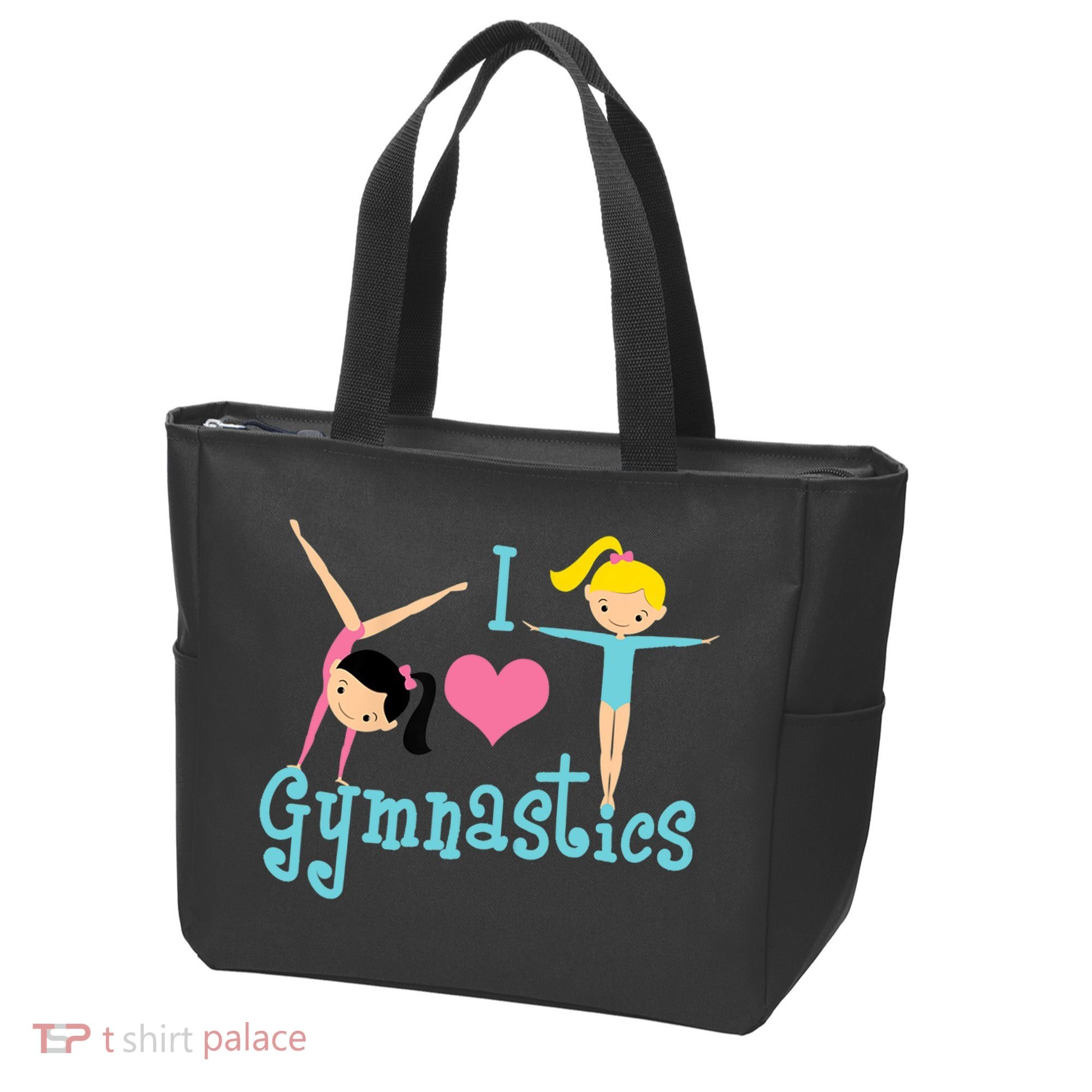 I Love Gymnastics TShirt Tote Bag