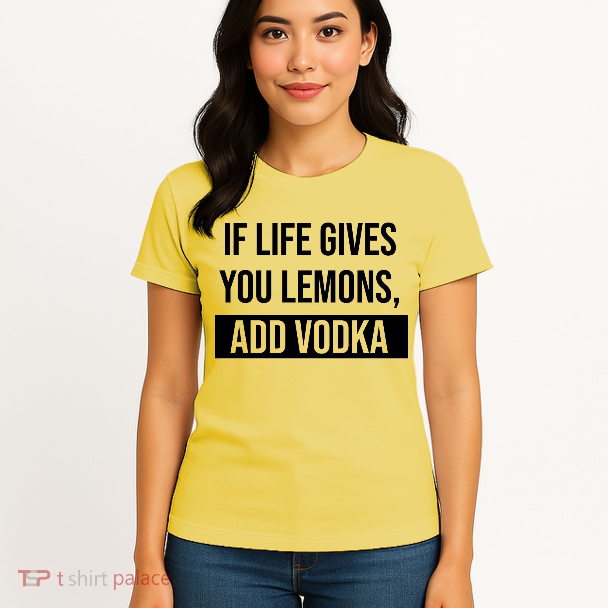 If Life Gives You Lemons Add Vodka Funny Women's T-Shirt