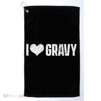 I Love Gravy Thanksgiving Golf Towel thumb 0