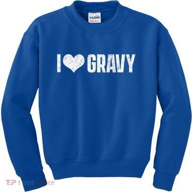 I Love Gravy Thanksgiving Kids Sweatshirt
