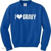 I Love Gravy Thanksgiving Kids Sweatshirt thumb 0