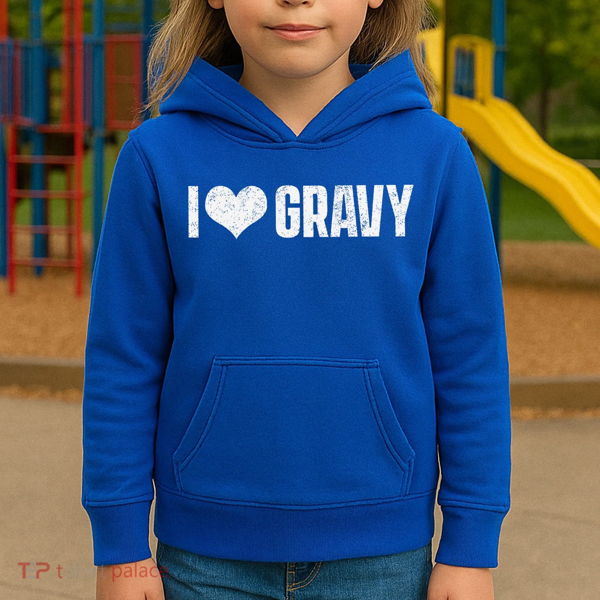 I Love Gravy Thanksgiving Kids Hoodie