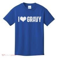 I Love Gravy Thanksgiving Kids T-Shirt thumb 0