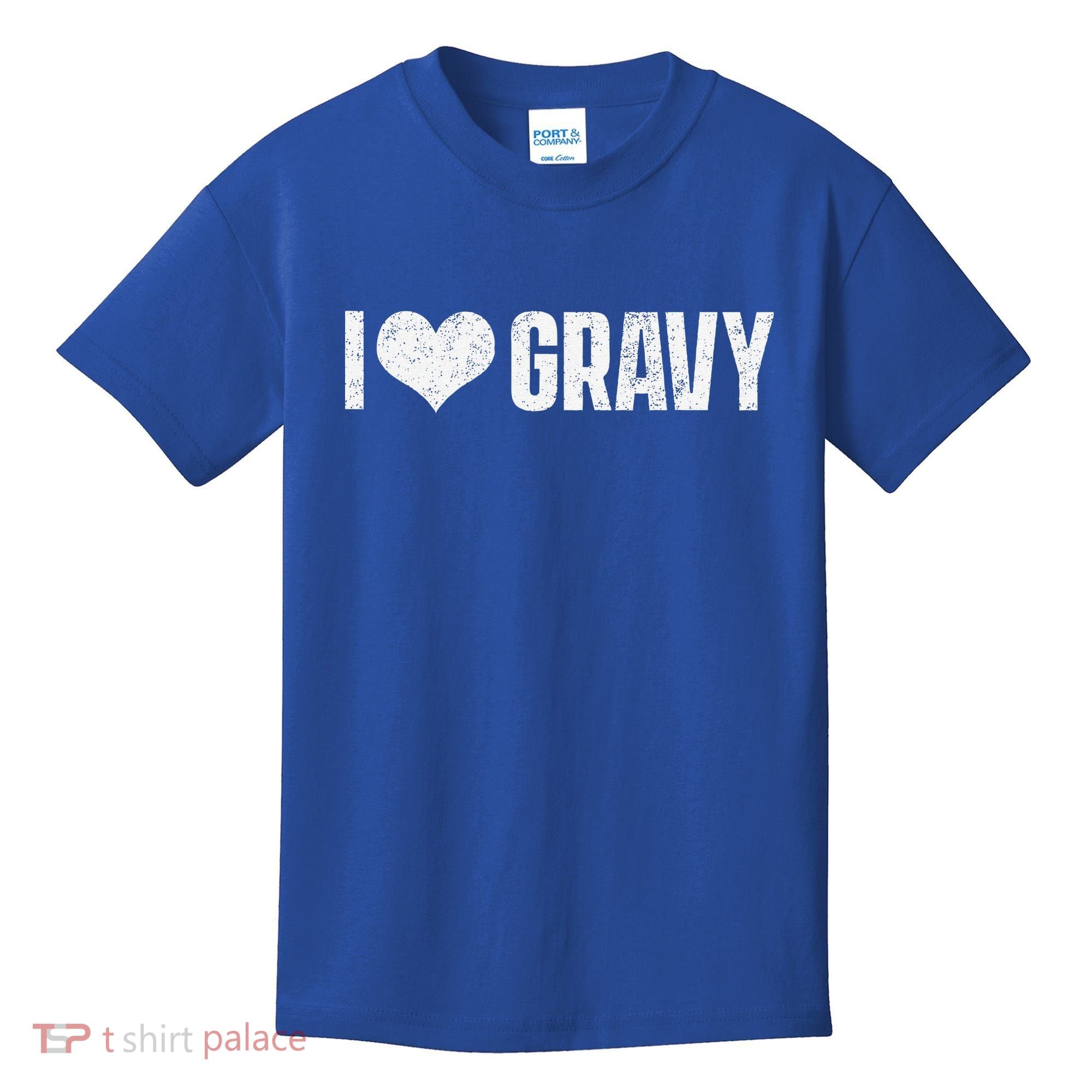 I Love Gravy Thanksgiving Kids T-Shirt