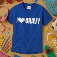 I Love Gravy Thanksgiving Kids T-Shirt thumb 3