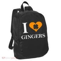 I Love Gingers Heart Shamrock Redhead Lover Port Authority Crush Ripstop Backpack thumb 0