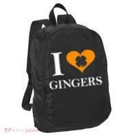 I Love Gingers Heart Shamrock Redhead Lover Port Authority Crush Ripstop Backpack thumb 1