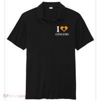 I Love Gingers Heart Shamrock Redhead Lover Sport-Tek Posi-UV Pro Polo thumb 0