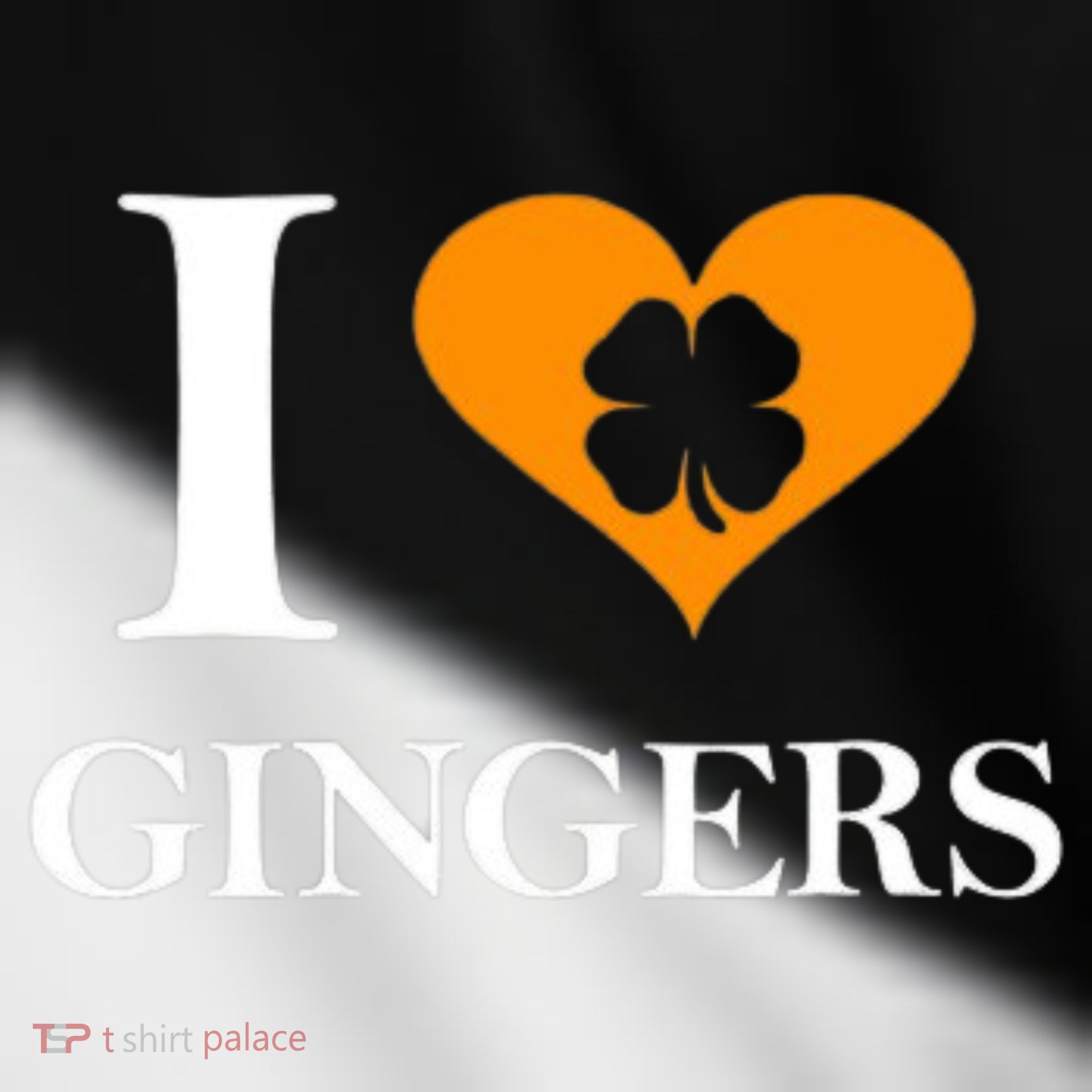 I Love Gingers Heart Shamrock Redhead Lover Toddler Fine Jersey T-Shirt