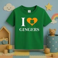 I Love Gingers Heart Shamrock Redhead Lover Toddler T-Shirt thumb 3