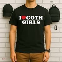 I Love Goth Girl I Heart Goth Girl T-Shirt thumb 6