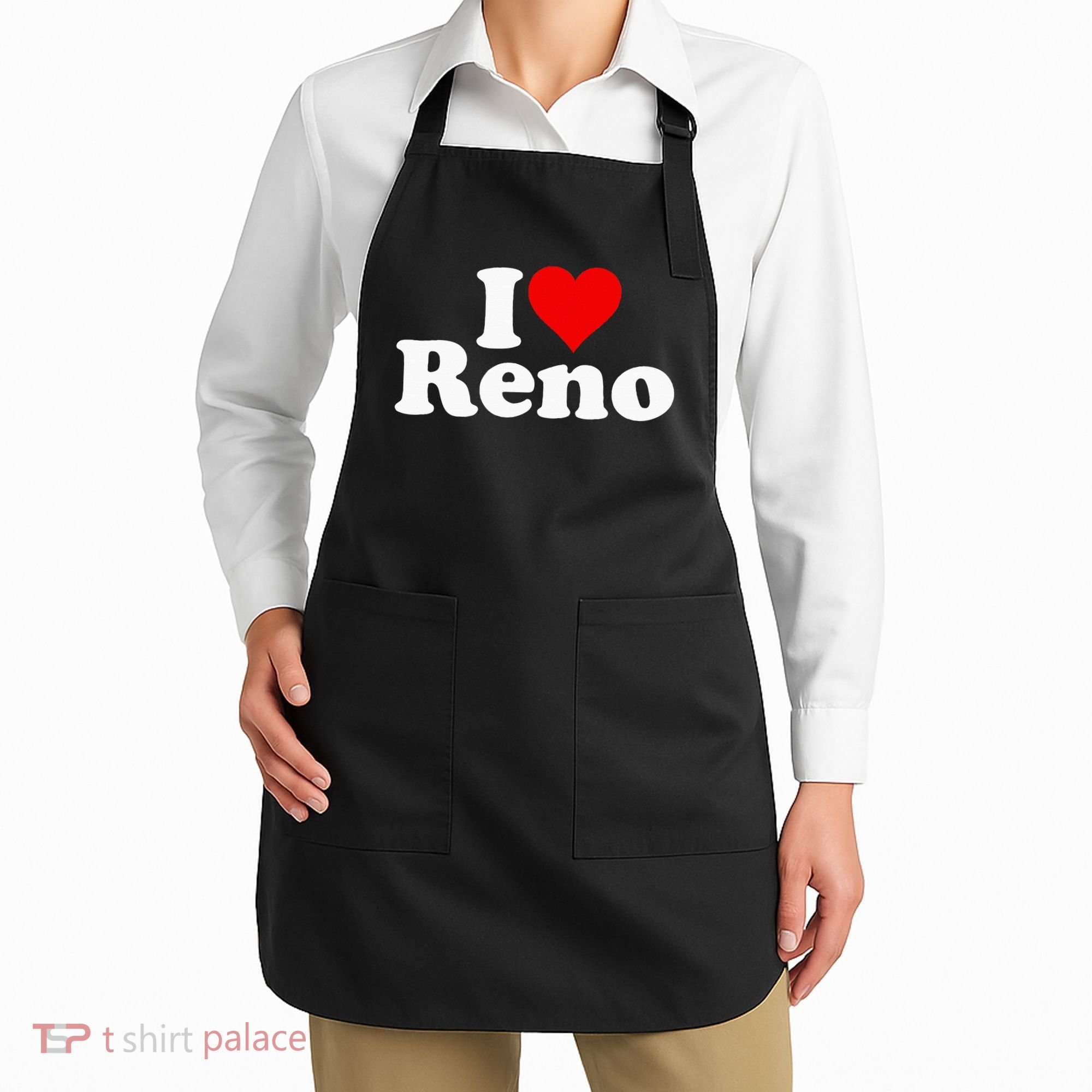 I Love Heart Reno Nevada Nv Apron