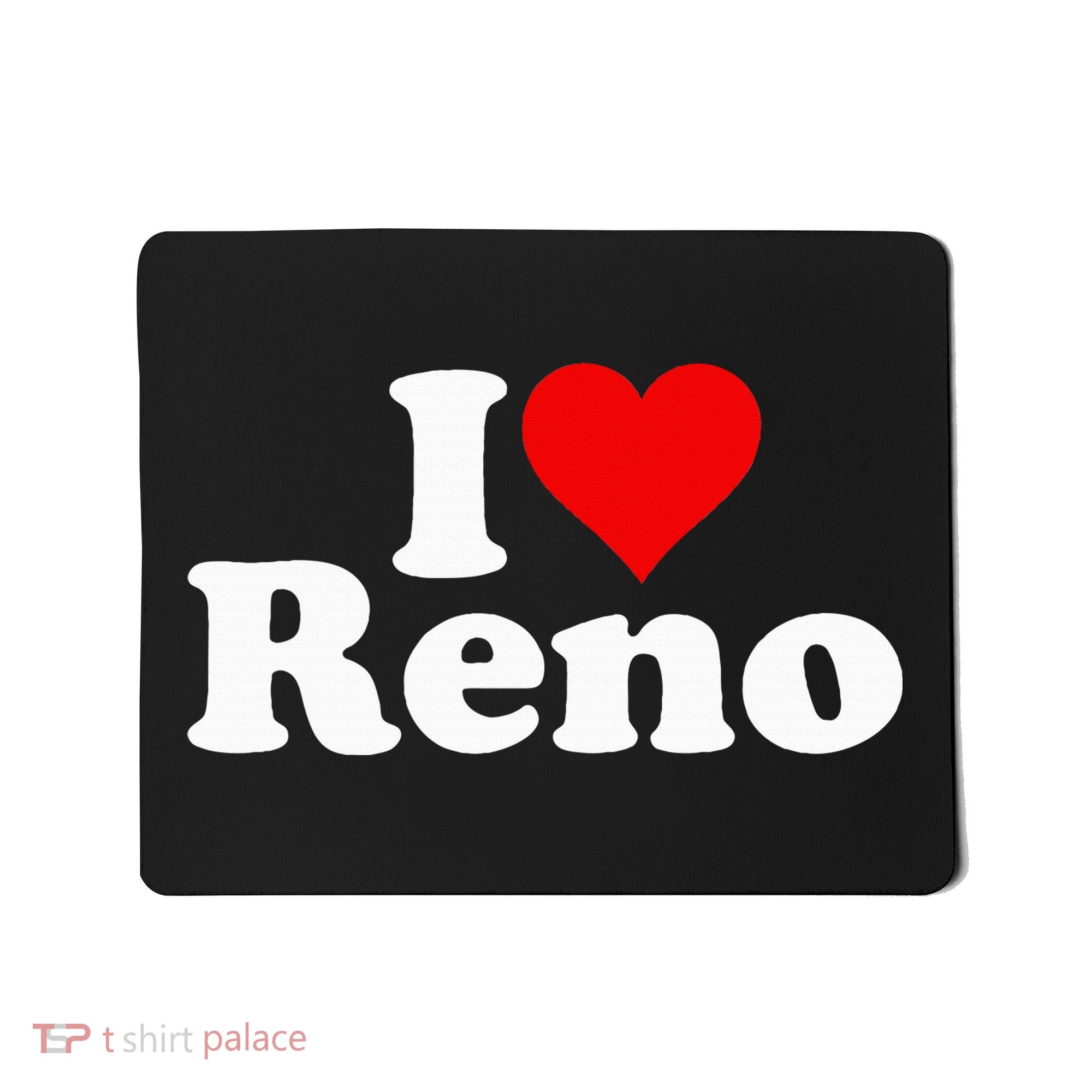 I Love Heart Reno Nevada Nv Mousepad