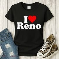 I Love Heart Reno Nevada Nv Women's T-Shirt thumb 3