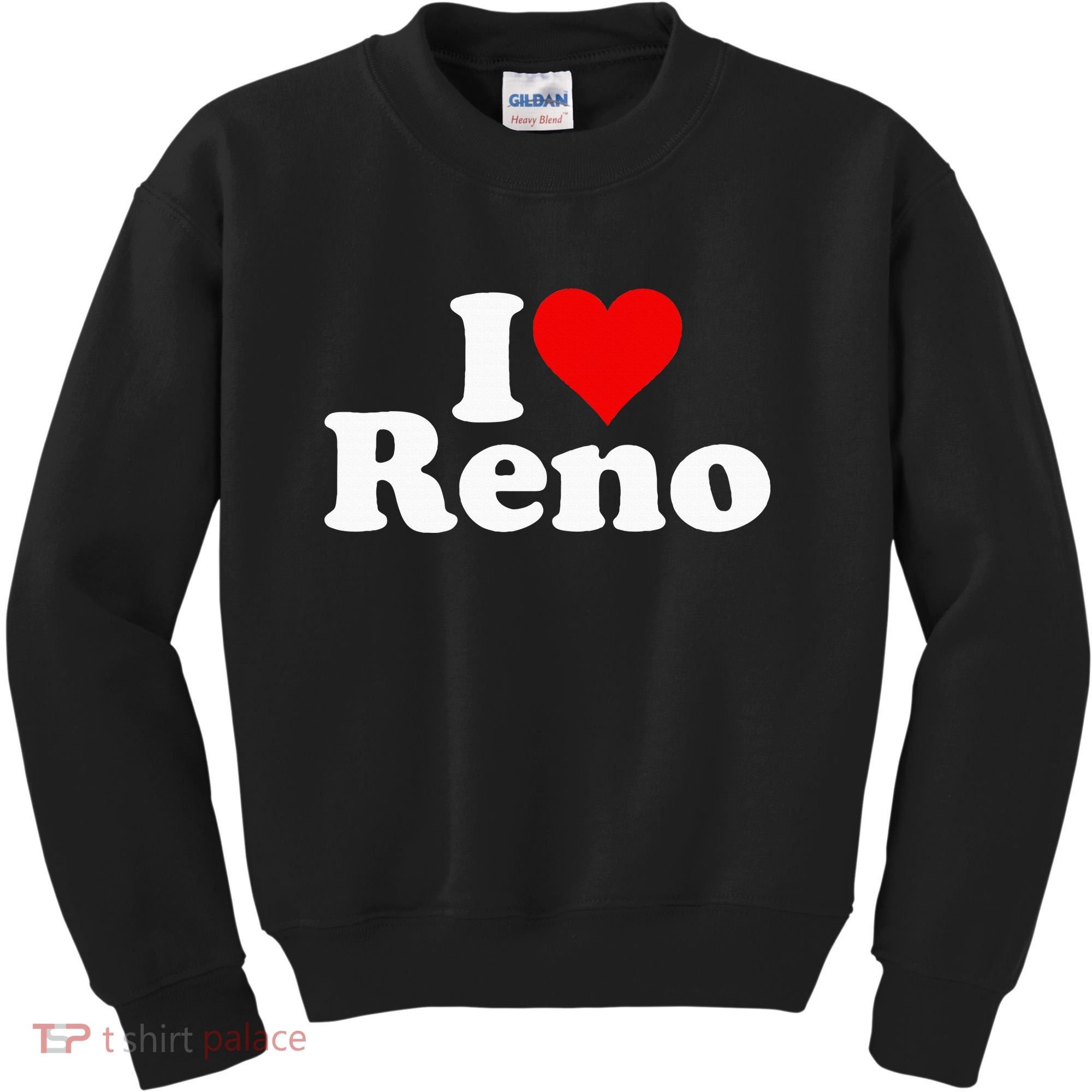 I Love Heart Reno Nevada Nv Kids Sweatshirt