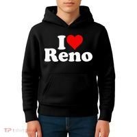 I Love Heart Reno Nevada Nv Kids Hoodie thumb 4