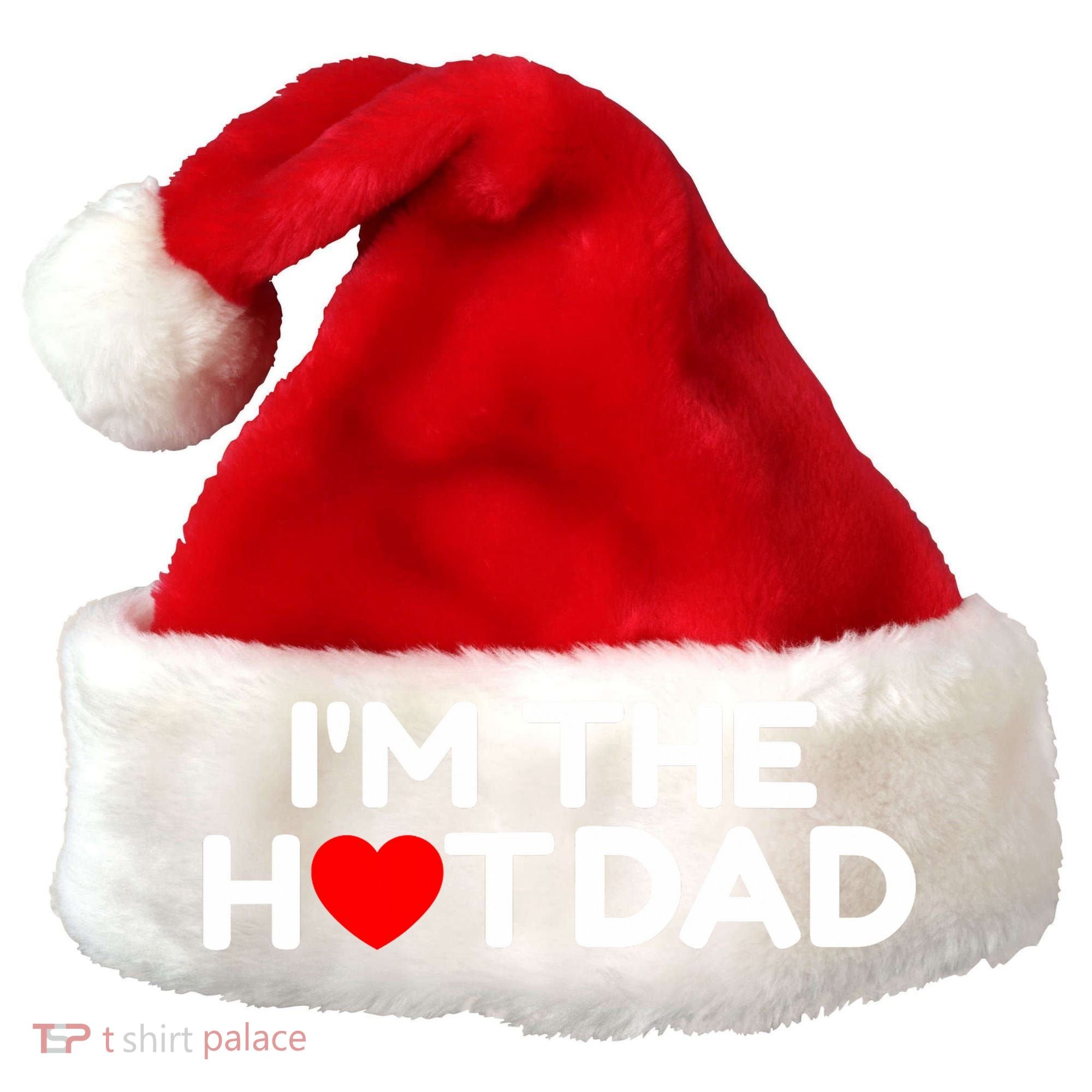 I Love Hot Dads I'm The Hot Dad Santa Hat