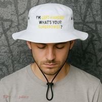 I’M Left Handed Whats Your Superpower Bucket Hat thumb 2