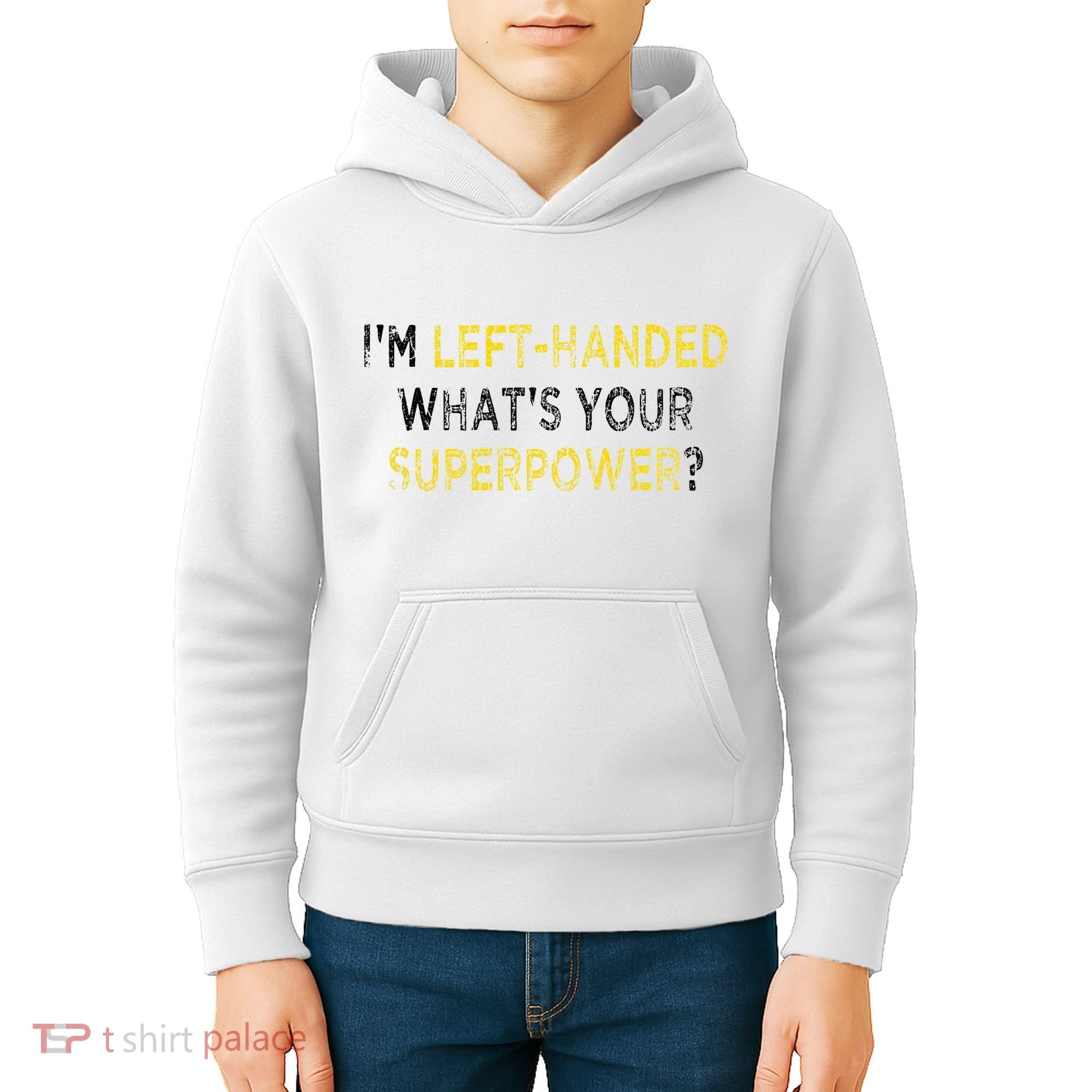 I’M Left Handed Whats Your Superpower Kids Hoodie