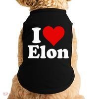 I Love Heart Elon North Carolina Doggie Tank thumb 0