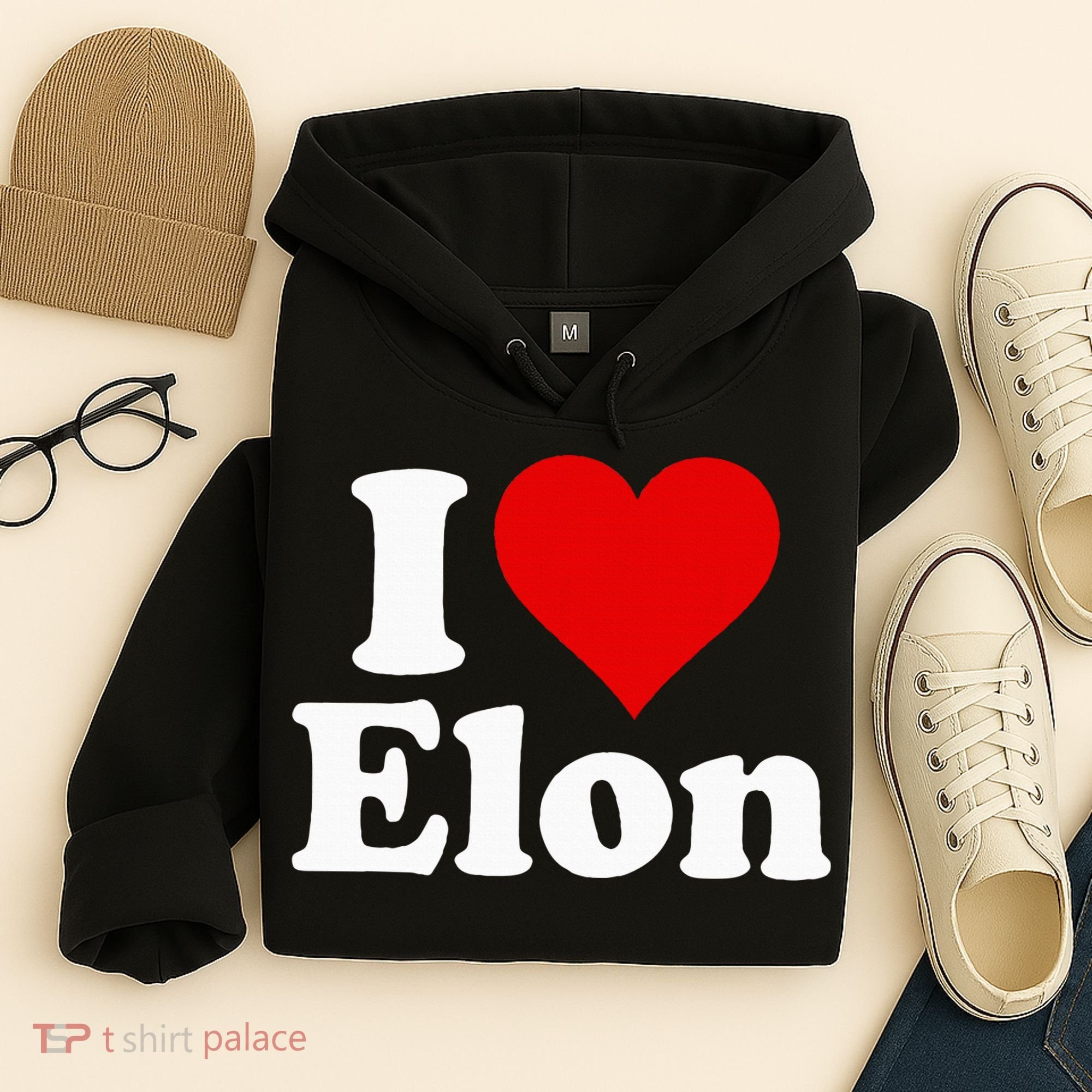 I Love Heart Elon North Carolina Hoodie