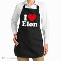 I Love Heart Elon North Carolina Apron thumb 2