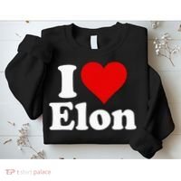 I Love Heart Elon North Carolina Sweatshirt thumb 2