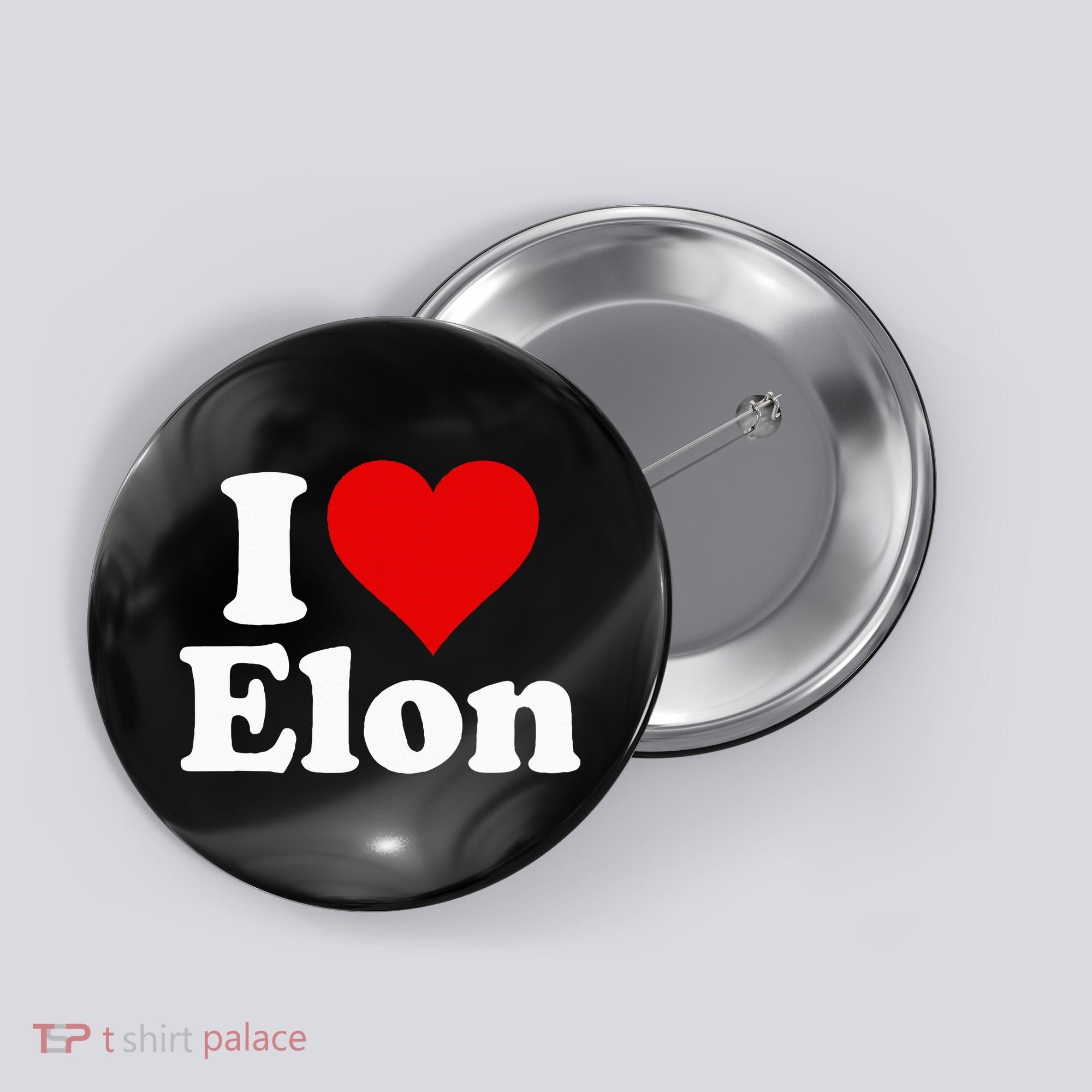 I Love Heart Elon North Carolina Button