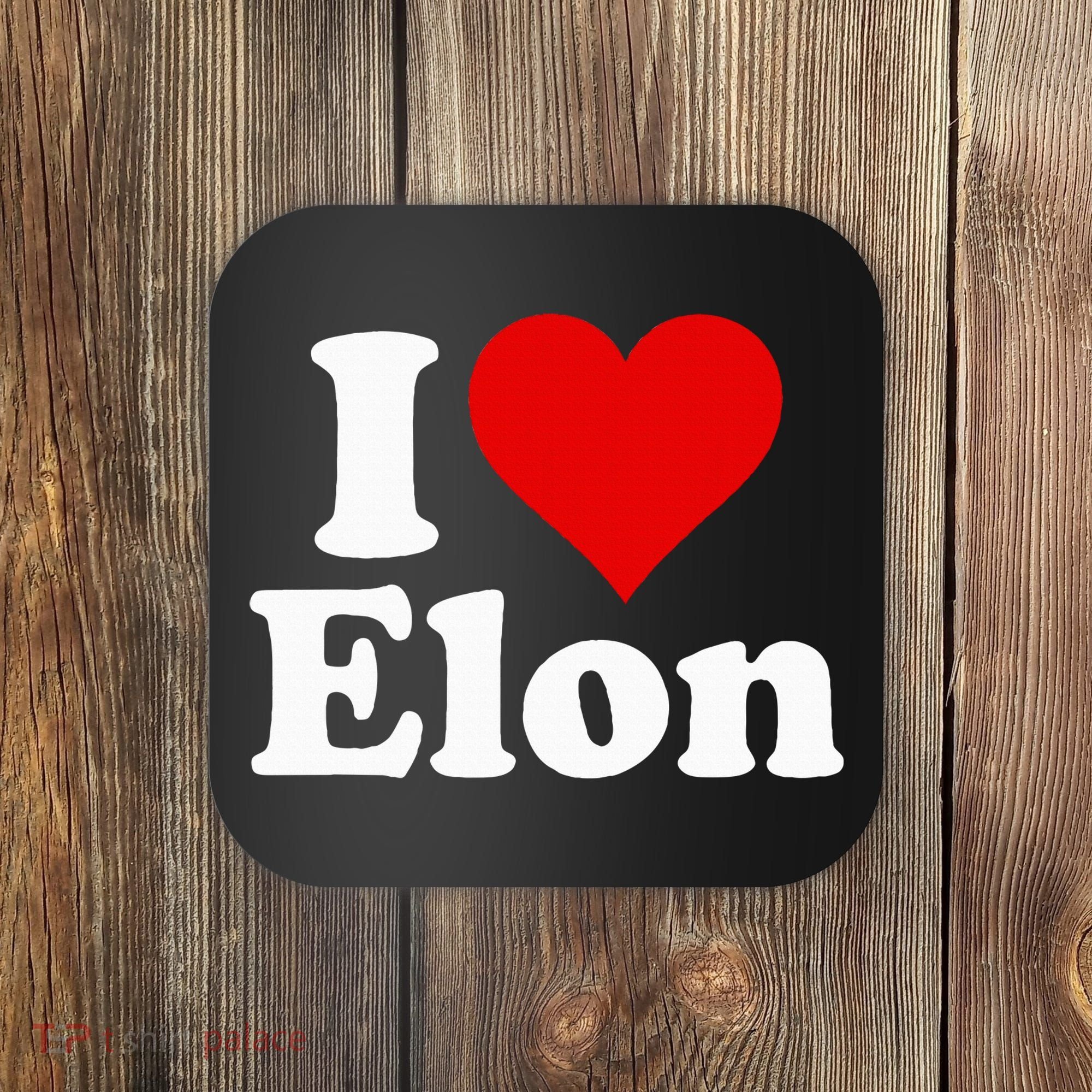 I Love Heart Elon North Carolina Coaster