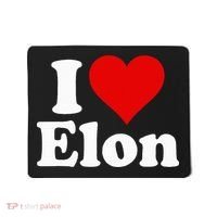 I Love Heart Elon North Carolina Mousepad thumb 0