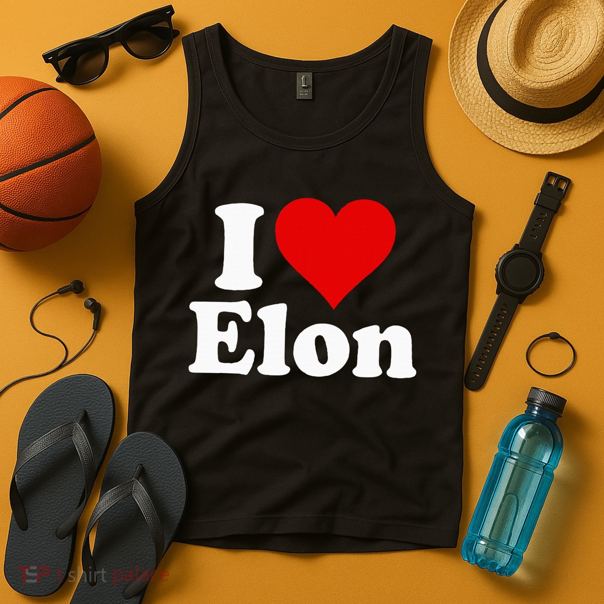 I Love Heart Elon North Carolina Tank Top