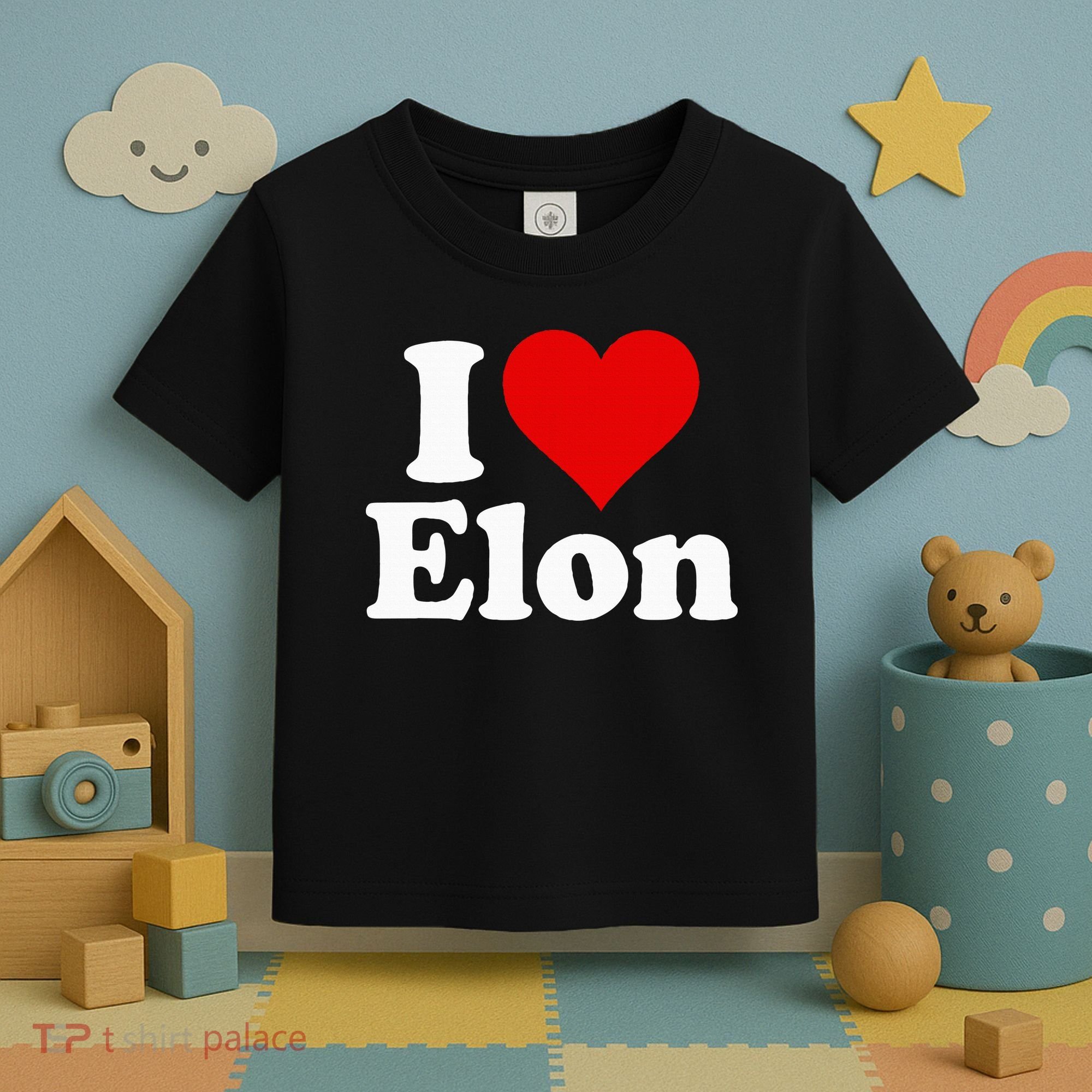 I Love Heart Elon North Carolina Toddler T-Shirt