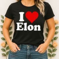 I Love Heart Elon North Carolina Women's T-Shirt thumb 2