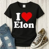 I Love Heart Elon North Carolina Women's T-Shirt thumb 3