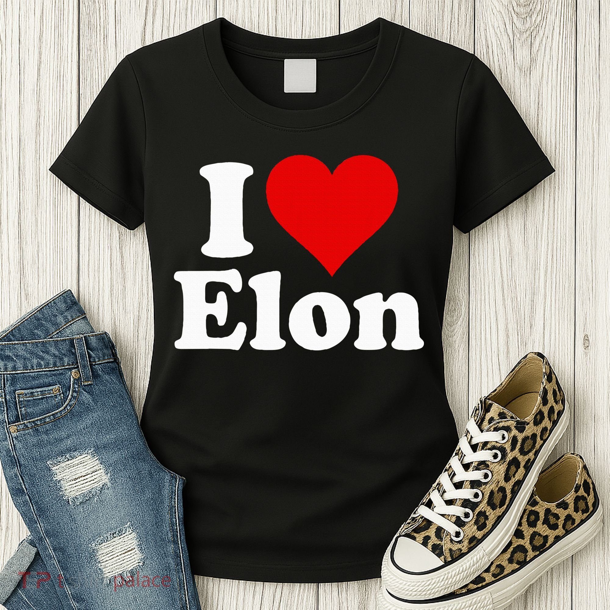 I Love Heart Elon North Carolina Women's T-Shirt